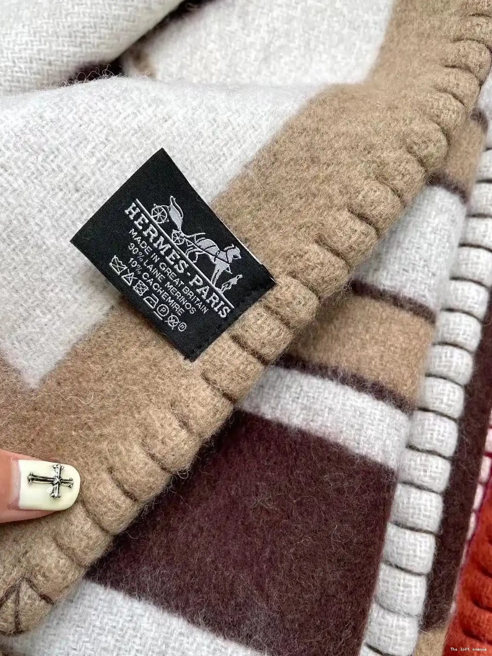 TATERSALE THROW HERMES WOOL BLANKET 0508